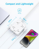 Anker 341 USB Power Strip - detail view | Silarius