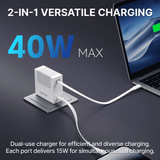 Gitryin Retractable 40W Charger - USB-C Cable - detail view | Silarius