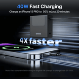 Gitryin Retractable 40W Charger - Lightning Cable - detail view | Silarius