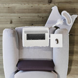 LEVO G2 Deluxe Rolling Laptop Stand WITH Mouse Tray 33801 - detail view | Silarius