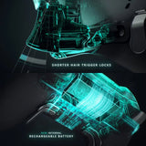 MODDEDZONE BLUE FIRE XBOX ELITE SERIES 2 CUSTOM MODDED CONTROLLER - detail view | Silarius