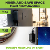 HIDEit ATV4K | 1st + 2nd Gen Apple TV 4K Wall Mount - rear view | Silarius