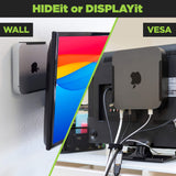 HIDEit MiniU | Apple Mac Mini Wall Mount - rear view | Silarius