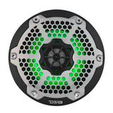 6.5" Marine 2-Way Hybrid Speaker with RGB LED, Compression Driver and Neodymium Magnet | 250W RMS 4-Ohm - detail view | Silarius