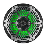 8" Marine 2-Way Hybrid Speaker with RGB LED, Compression Driver and Neodymium Magnet | 350W RMS 4-Ohm - detail view | Silarius