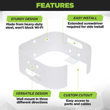 HIDEit XB8 | Xfinity XB8 Gateway Modem Mount - detail view | Silarius