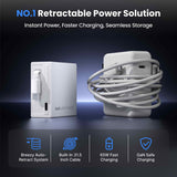 Gitryin Retractable 65W Fast Charger for 3C Devices - side view | Silarius