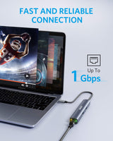 Anker 543 USB-C Hub (6-in-1, Slim) - detail view | Silarius