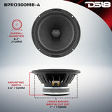 8' Mid-Bass Loudspeaker 150 Watts Rms 8-Ohm - detail view | Silarius