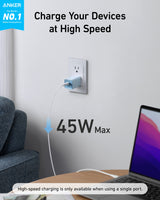 Anker 523 Charger (Nano 3, 47W) - rear view | Silarius