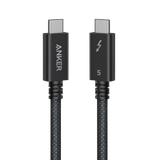 Anker Prime Thunderbolt 5 Cable (3.3 ft/1.7 ft, 80 Gbps, 240W) - front view | Silarius