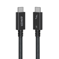 Anker Prime Thunderbolt 5 Cable (3.3 ft/1.7 ft, 80 Gbps, 240W) - front view | Silarius