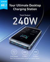 Anker Prime Charging Station (8-in-1, 240W) - side view | Silarius