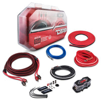 0-GA Amplifier Installation Wiring Kit - Red - front view | Silarius