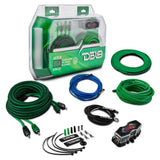 8-GA Amplifier Installation Wiring Kit - Green - front view | Silarius