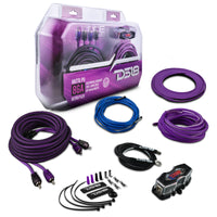 8-GA Amplifier Installation Wiring Kit - Purple - front view | Silarius