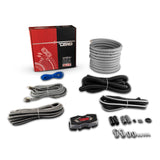 0-GA CCA Amplifiers Installation Kit - SILVER - front view | Silarius