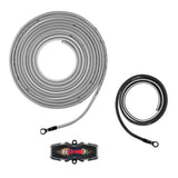 8-GA CCA Amplifier Installation Kit - SILVER - rear view | Silarius