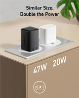 Anker 523 Charger (Nano 3, 47W) - detail view | Silarius