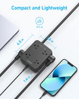 Anker 341 USB Power Strip - detail view | Silarius