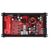 CANDY Compact Full-Range Class D 5-Channel Amplifier 2000 Watts - side view | Silarius