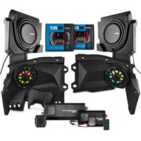 Can-Am Maverick X3 Stage 3 Dash Panel Speaker Enclosures and Driver and Passenger Side Under Seat ... - front view | Silarius