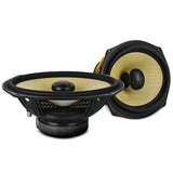 DXQ 6x9" 2-Way Coaxial Speaker with Yellow Straw and Composite Foam Cone | 150W RMS 4-Ohm - front view | Silarius