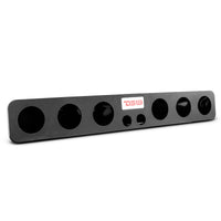 39' High Density ABS Universal Enclosure 6 x 4' and 2 x 2.3' Tweeters (Speakers Not Included) - front view | Silarius