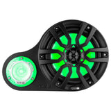 High Density Abs 2-Way Universal Pod Loaded With 8' Loudspeaker and 1 X 3.78' Tweeter - rear view | Silarius