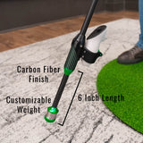 DriVR Elite Chrome - Stepped Steel Weighted Golf Club - Compatible with Quest 2, 3/3s, and Pro - detail view | Silarius