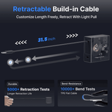 Gitryin Retractable 40W Charger for 3C Devices - detail view | Silarius