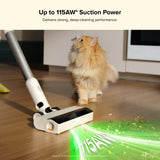 Roborock H60 Hub Cordless Stick Vacuum Cleaner - rear view | Silarius