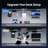 Gitryin Desktop Charging Station 12-in-1 (40W Combo) - side view | Silarius
