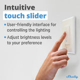 Shelly Plus Wall Dimmer - detail view | Silarius