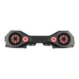 Jeep JL/JLU,JT Overhead Bar System Fits 2 X 8' Speakers and 2 X 3.78' Tweeters -Black - side view | Silarius