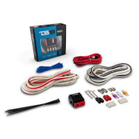 4-GA Marine Tinned OFC Amplifier Installation Kit - WHITE - front view | Silarius