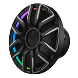 12' Neodymium Marine & Powersport Subwoofer with Digital LED Lights and Carbon Fiber Cone | 800W ... - detail view | Silarius