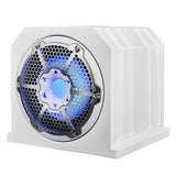 Dual 10' Marine Subwoofer Enclosure with 10' Passive Radiator and LED RGB Lights 350 Watts Rms 4-... - detail view | Silarius