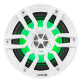 NXL 6.5' 2-Way Coaxial Marine Speaker with LED RGB Lights | 100W RMS 4-Ohm - rear view | Silarius