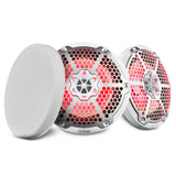 NXL 8' 2-Way Coaxial Marine Speaker With LED RGB Lights 125 Watts Rms 4-Ohm - front view | Silarius