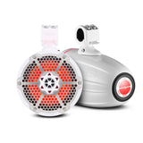 NXL 8' Neodymium Marine and Powersports Towers with Built-in Passive Radiator, 1' Driver and LED R... - front view | Silarius