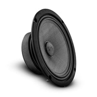 PRO 8" Shallow Carbon Fiber Water resistant Cone Mid-Bass Loudspeaker 275 Watts Rms 4-Ohm - front view | Silarius