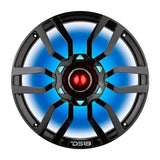 DS18 PRO-GTW10BK 10' Grill with Built-in 1.75' VC Neodymium Bullet Tweeter and RGB Lights 500 Watts... - rear view | Silarius