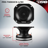 4' High Compression Tweeter | Neodymium Magnet | 4-Ohm - detail view | Silarius