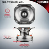 4' High Compression Tweeter | Neodymium Magnet | 4-Ohm - detail view | Silarius