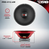 PRO-X 12' Mid-Range Loudspeaker 450 Watts Rms 4-Ohm - detail view | Silarius