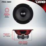 PRO-X 8' Mid-Range Loudspeaker 275 Watts Rms 8-Ohm - detail view | Silarius