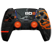 MODDEDZONE BlackZone PS5 CUSTOM MODDED CONTROLLER - front view | Silarius