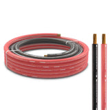 0-GA Ultra Flex CCA Ground Power Cable 5 Ft Black and 20 Ft Red Kit - front view | Silarius