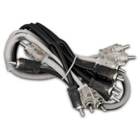 Level 2 RCA 100% Copper OFC Y Connector 2 MALE to 12 MALE 1.5 Feet - SILVER - front view | Silarius